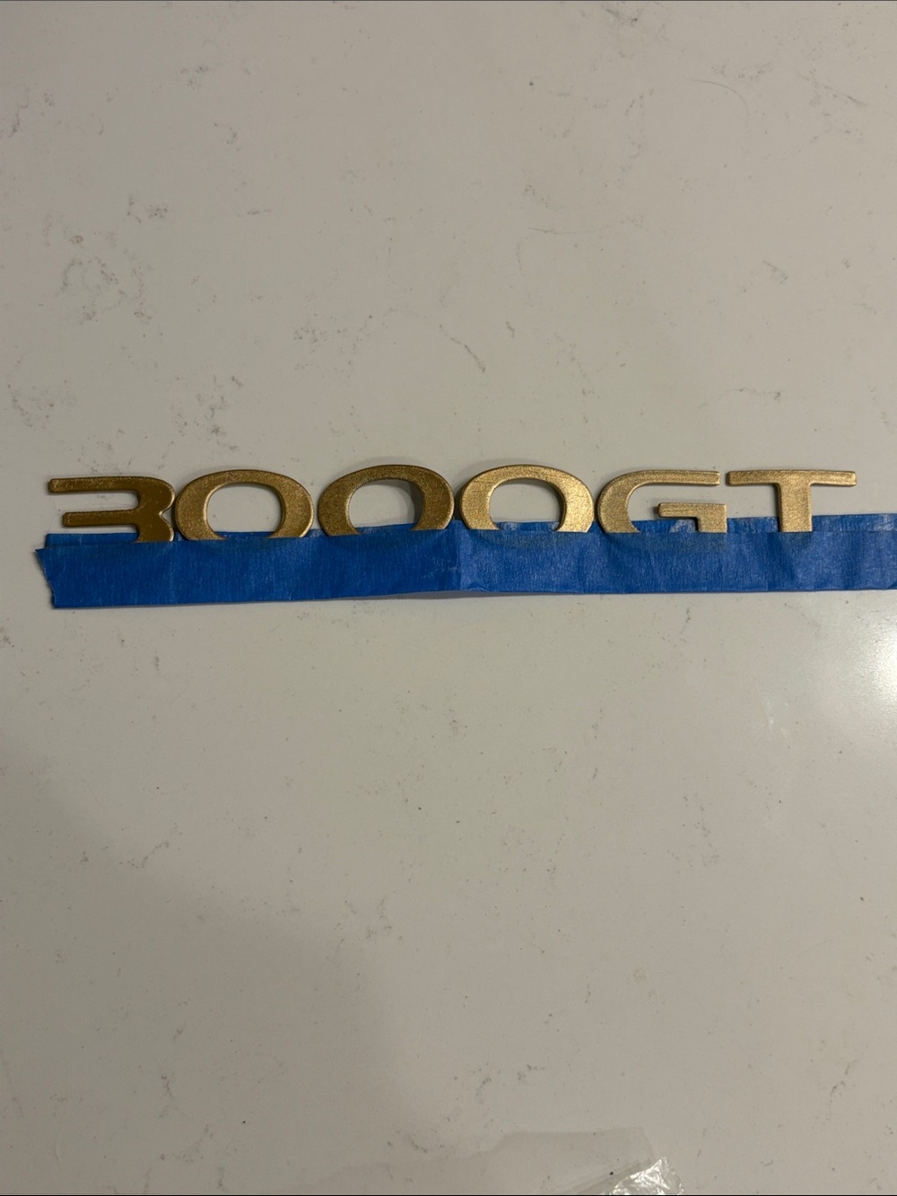 Gold '3000GT' Emblem Badge Mitsubishi